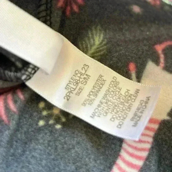 * Gnome Black Stretch Leggings Kapion Small - Picture 4 of 4